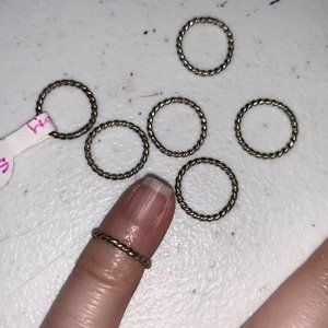 1/2 1.4mm Sterling Silver Thin Twist Ring